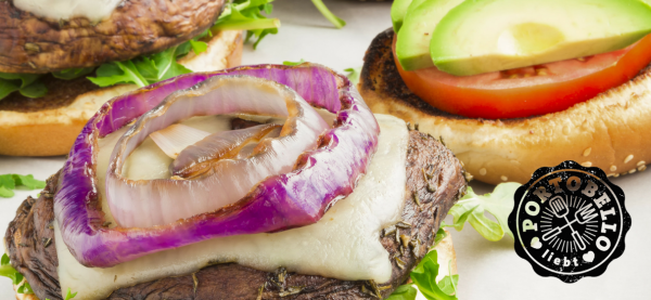 Portobello Burger Zwiebel Käse Rezept
